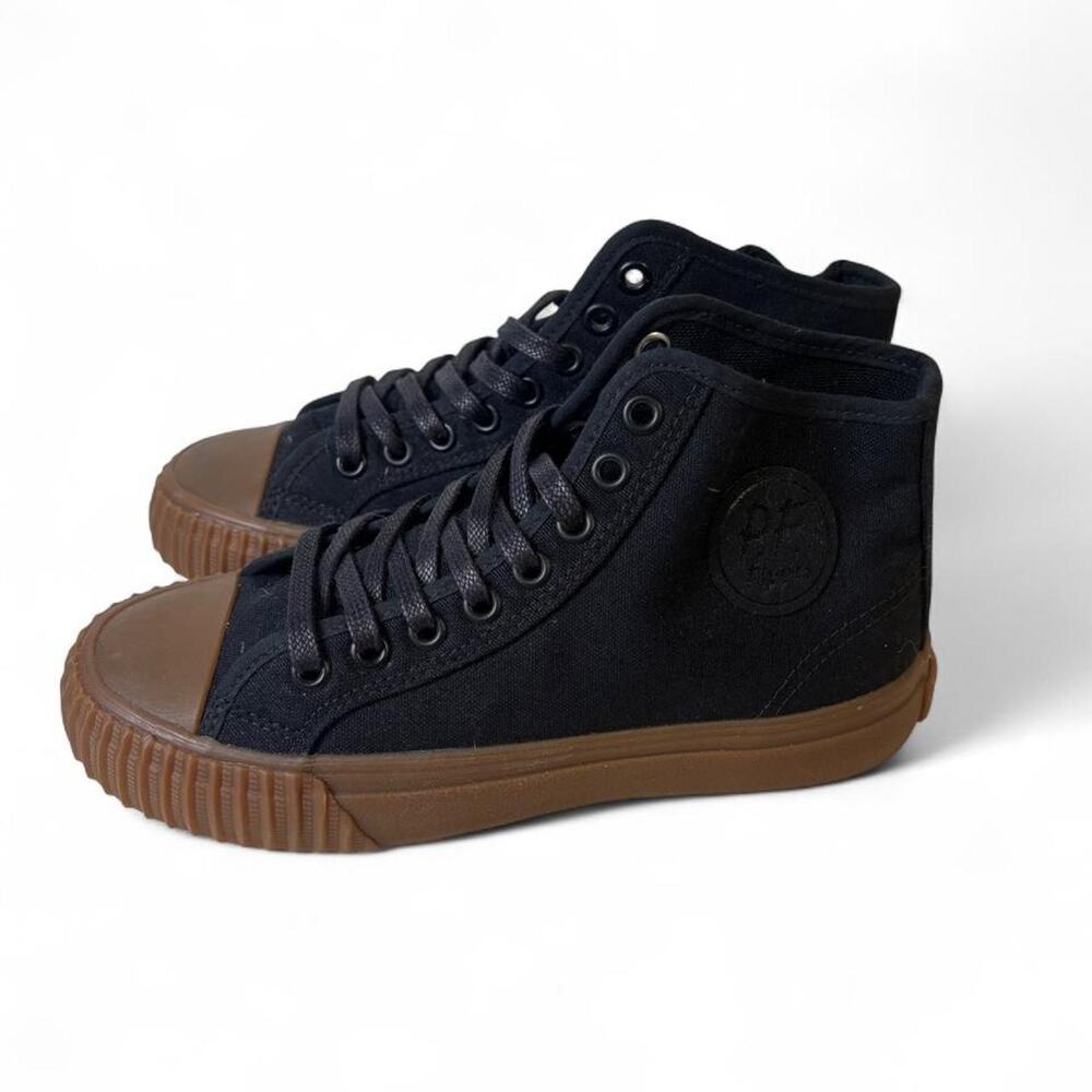 NEW PF Flyers Black High-Top Sneakers Classic Women's 5.5 Back to School